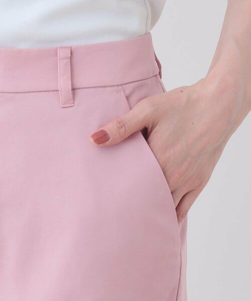 INDIVI / インディヴィ ショート・ハーフ・半端丈パンツ | 【洗える／高ストレッチ】クロップド丈サテンテーパードパンツ | 詳細22