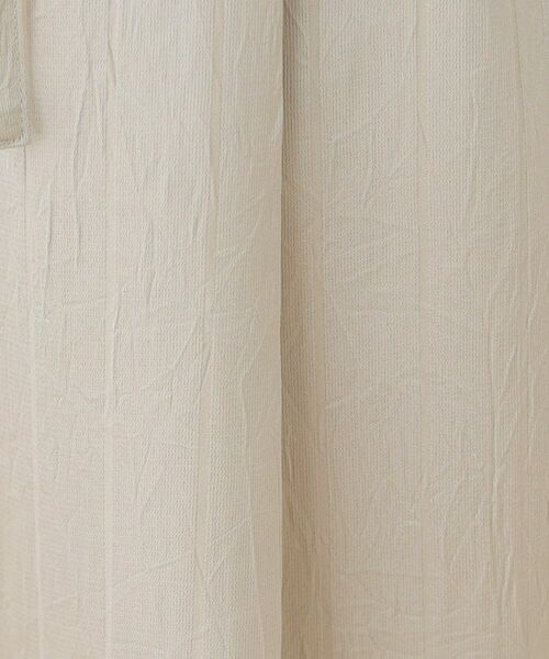 INDIVI / インディヴィ パンツ | 【洗える／UVケア／サッシュベルト付】ストライプ柄サテンテーパードパンツ | 詳細5