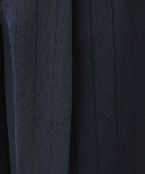 INDIVI / インディヴィ パンツ | 【洗える／UVケア／サッシュベルト付】ストライプ柄サテンテーパードパンツ | 詳細9