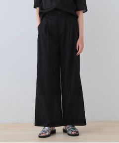 INDIVI / インディヴィ パンツ | 【日本製／SETUP可能】ガーゼ素材ワイドパンツ