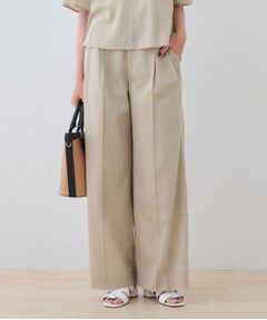 INDIVI / インディヴィ パンツ | 【日本製／SETUP可能】ガーゼ素材ワイドパンツ