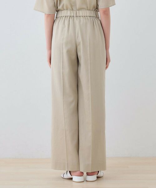 INDIVI / インディヴィ パンツ | 【日本製／SETUP可能】ガーゼ素材ワイドパンツ | 詳細12