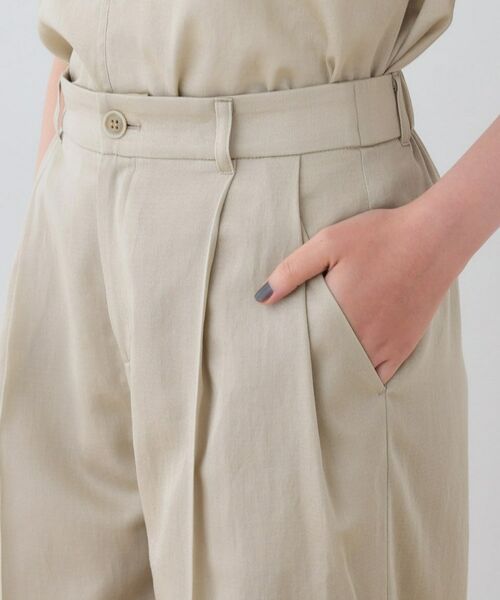 INDIVI / インディヴィ パンツ | 【日本製／SETUP可能】ガーゼ素材ワイドパンツ | 詳細15