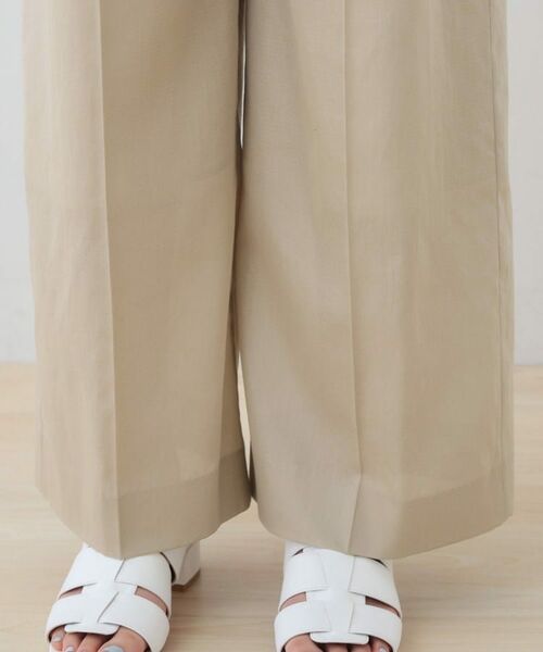 INDIVI / インディヴィ パンツ | 【日本製／SETUP可能】ガーゼ素材ワイドパンツ | 詳細16
