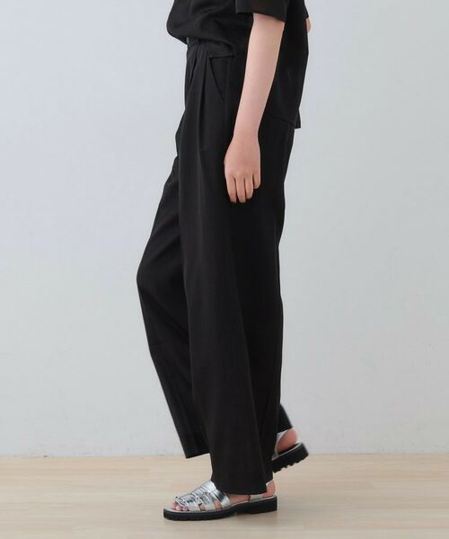 INDIVI / インディヴィ パンツ | 【日本製／SETUP可能】ガーゼ素材ワイドパンツ | 詳細3