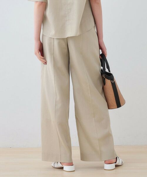INDIVI / インディヴィ パンツ | 【日本製／SETUP可能】ガーゼ素材ワイドパンツ | 詳細7