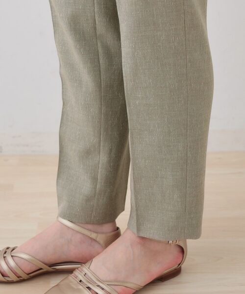 INDIVI / インディヴィ パンツ | 【日本製】リネンライクテーパードパンツ | 詳細17
