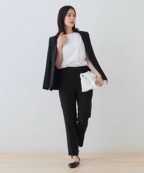 INDIVI / インディヴィ パンツ | 【日本製】リネンライクテーパードパンツ | 詳細4