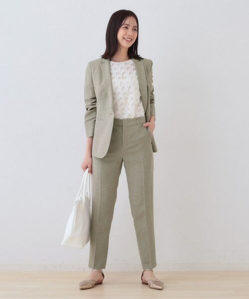 INDIVI / インディヴィ パンツ | 【日本製】リネンライクテーパードパンツ | 詳細6