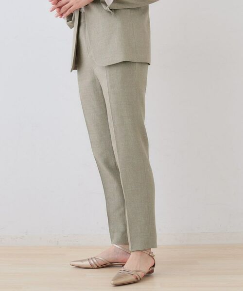 INDIVI / インディヴィ パンツ | 【日本製】リネンライクテーパードパンツ | 詳細7