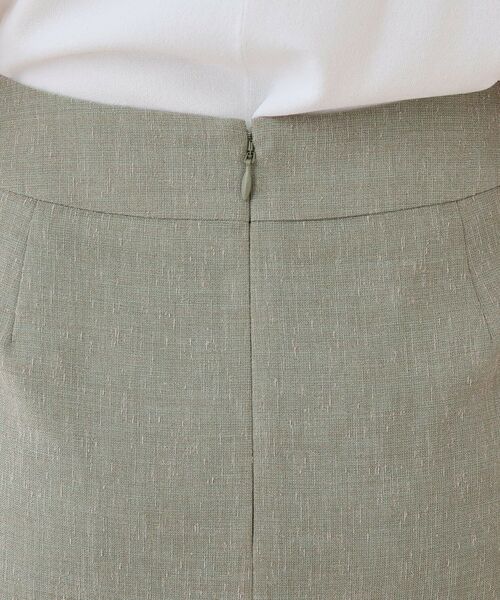 INDIVI / インディヴィ ミニ・ひざ丈スカート | 【日本製】リネンライクセミフレアースカート | 詳細14