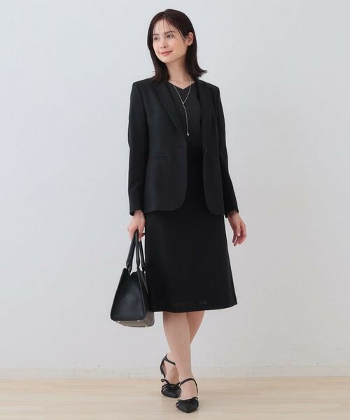 INDIVI / インディヴィ ミニ・ひざ丈スカート | 【日本製】リネンライクセミフレアースカート | 詳細3