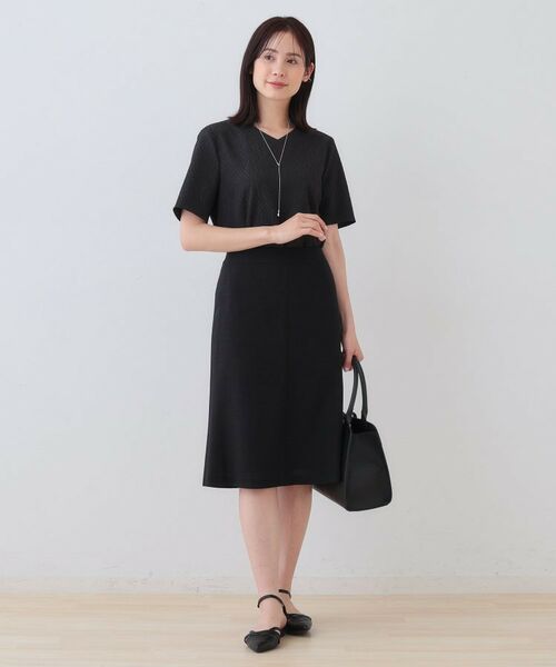 INDIVI / インディヴィ ミニ・ひざ丈スカート | 【日本製】リネンライクセミフレアースカート | 詳細4