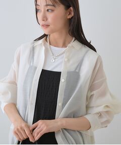 INDIVI / インディヴィ シャツ・ブラウス | 【洗える／ドロスト付】トレンドシアーシャツ