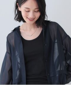 INDIVI / インディヴィ シャツ・ブラウス | 【洗える／ドロスト付】トレンドシアーシャツ