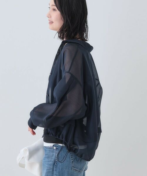 INDIVI / インディヴィ シャツ・ブラウス | 【洗える／ドロスト付】トレンドシアーシャツ | 詳細22