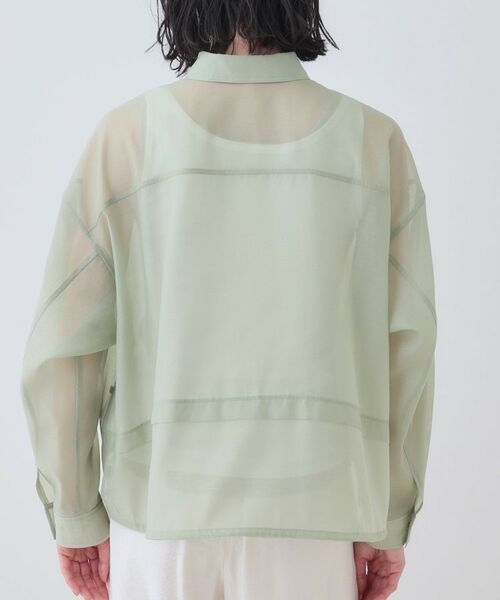 INDIVI / インディヴィ シャツ・ブラウス | 【洗える／ドロスト付】トレンドシアーシャツ | 詳細27