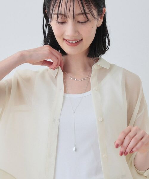 INDIVI / インディヴィ シャツ・ブラウス | 【洗える／ドロスト付】トレンドシアーシャツ | 詳細5