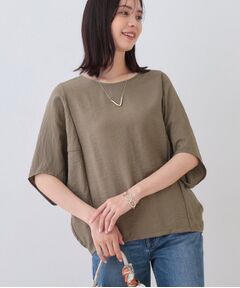 INDIVI / インディヴィ シャツ・ブラウス | 【洗える／5分袖／UVケア／SETUP可能】モモンガスリーブブラウス