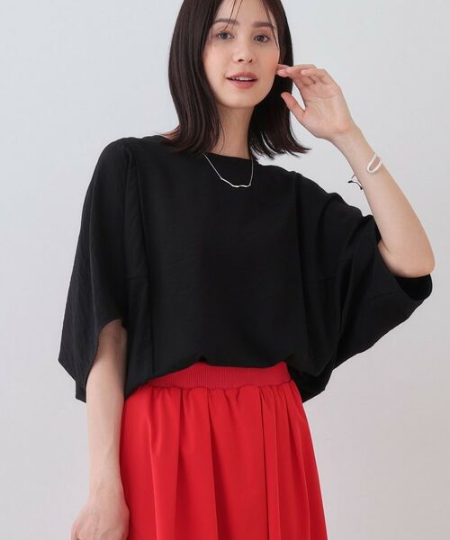 INDIVI / インディヴィ シャツ・ブラウス | 【洗える／5分袖／UVケア／SETUP可能】モモンガスリーブブラウス | 詳細10