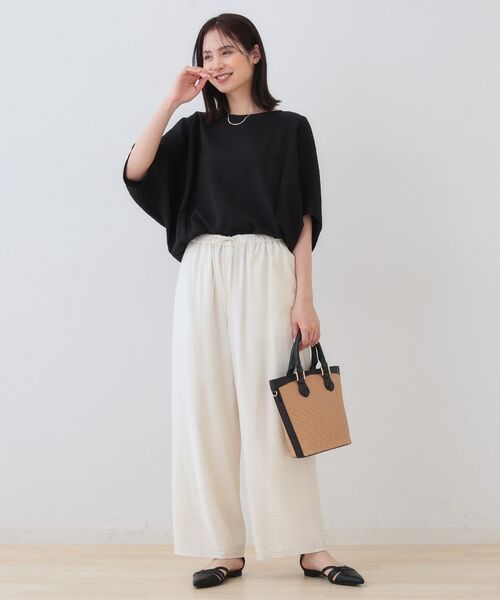 INDIVI / インディヴィ シャツ・ブラウス | 【洗える／5分袖／UVケア／SETUP可能】モモンガスリーブブラウス | 詳細12