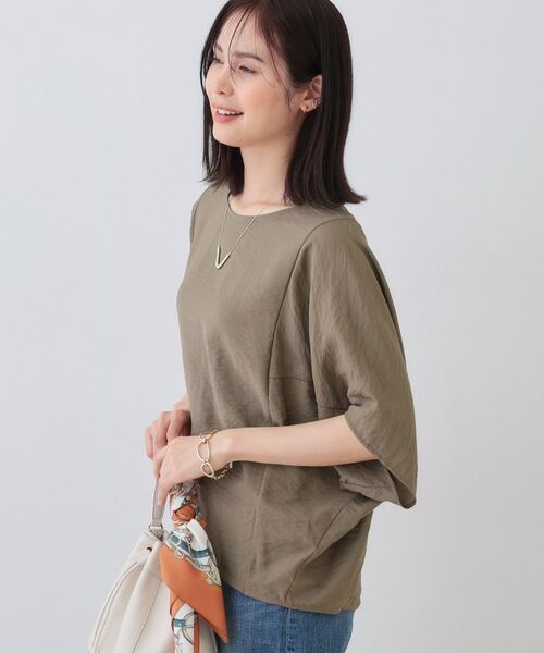 INDIVI / インディヴィ シャツ・ブラウス | 【洗える／5分袖／UVケア／SETUP可能】モモンガスリーブブラウス | 詳細14