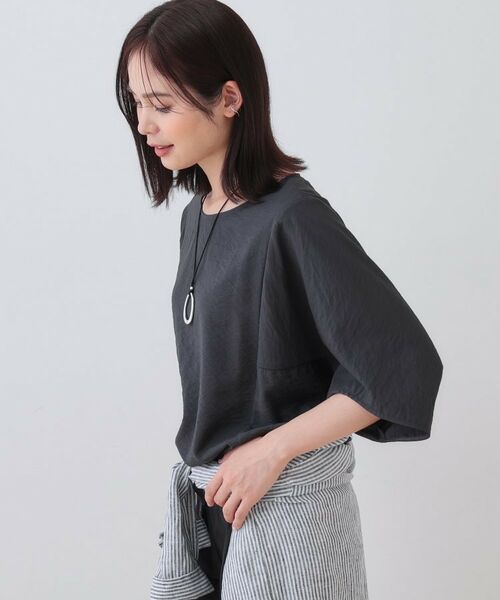 INDIVI / インディヴィ シャツ・ブラウス | 【洗える／5分袖／UVケア／SETUP可能】モモンガスリーブブラウス | 詳細2