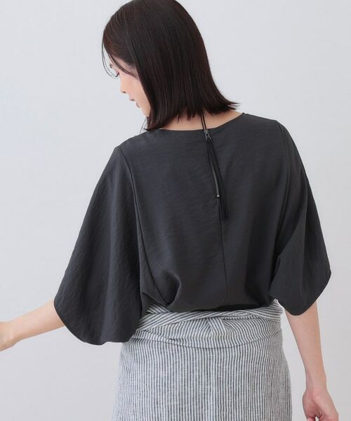 INDIVI / インディヴィ シャツ・ブラウス | 【洗える／5分袖／UVケア／SETUP可能】モモンガスリーブブラウス | 詳細3