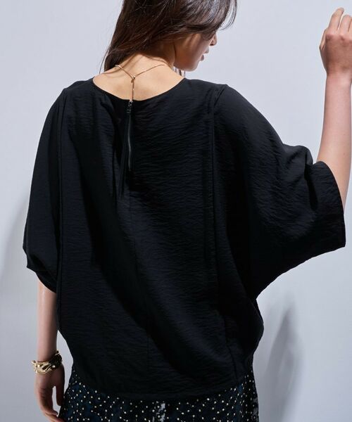 INDIVI / インディヴィ シャツ・ブラウス | 【洗える／5分袖／UVケア／SETUP可能】モモンガスリーブブラウス | 詳細6