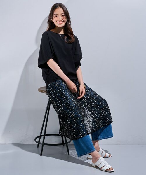 INDIVI / インディヴィ シャツ・ブラウス | 【洗える／5分袖／UVケア／SETUP可能】モモンガスリーブブラウス | 詳細7