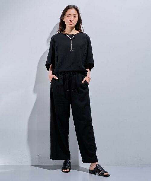 INDIVI / インディヴィ シャツ・ブラウス | 【洗える／5分袖／UVケア／SETUP可能】モモンガスリーブブラウス | 詳細8