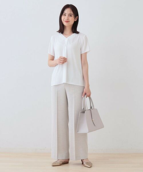 INDIVI / インディヴィ シャツ・ブラウス | 【洗える／通勤】タックブラウス | 詳細2