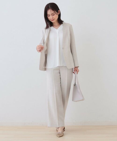 INDIVI / インディヴィ シャツ・ブラウス | 【洗える／通勤】タックブラウス | 詳細3