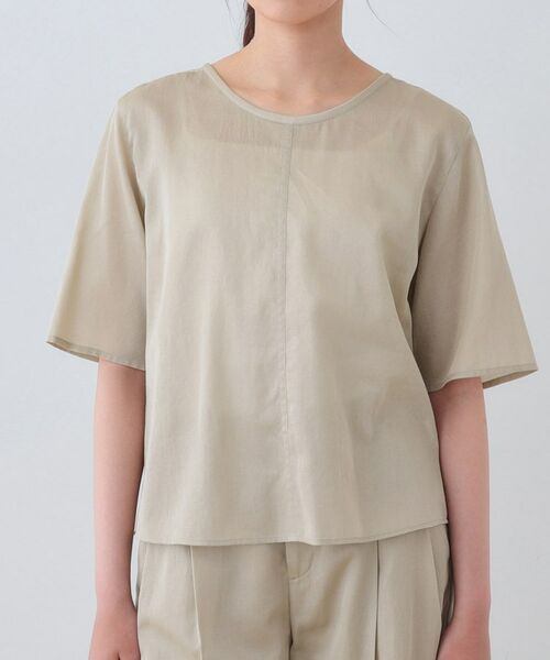 INDIVI / インディヴィ シャツ・ブラウス | 【日本製/SETUP可能】ガーゼ素材Tブラウス | 詳細10