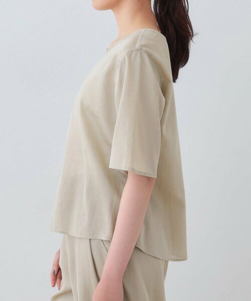 INDIVI / インディヴィ シャツ・ブラウス | 【日本製/SETUP可能】ガーゼ素材Tブラウス | 詳細11