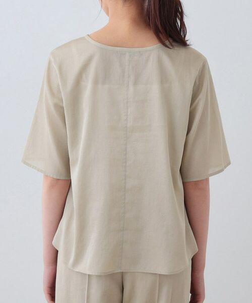 INDIVI / インディヴィ シャツ・ブラウス | 【日本製/SETUP可能】ガーゼ素材Tブラウス | 詳細12