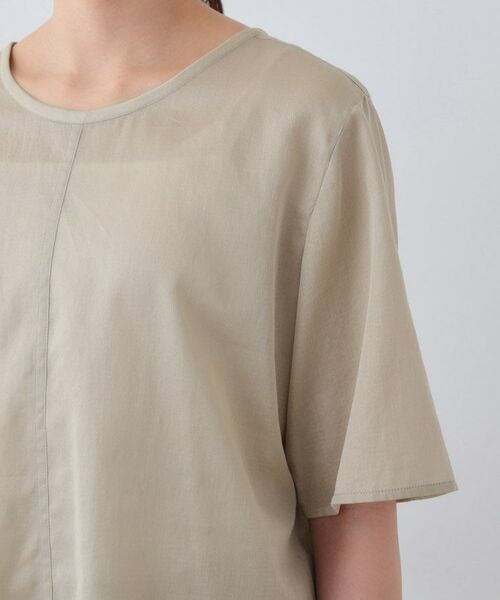 INDIVI / インディヴィ シャツ・ブラウス | 【日本製/SETUP可能】ガーゼ素材Tブラウス | 詳細14