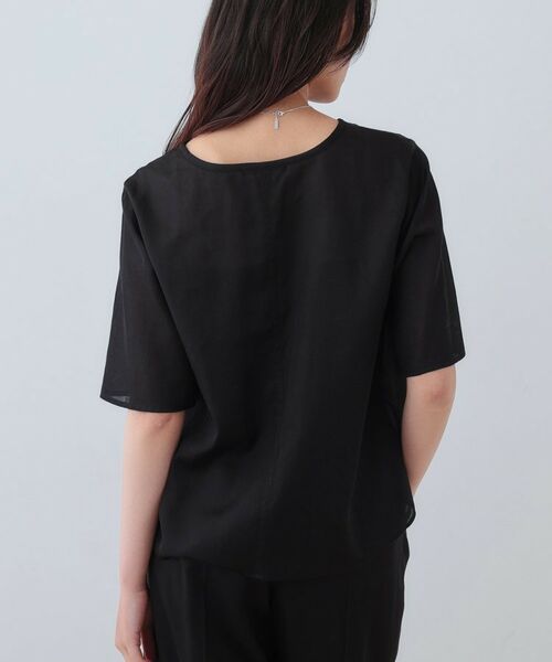 INDIVI / インディヴィ シャツ・ブラウス | 【日本製/SETUP可能】ガーゼ素材Tブラウス | 詳細3