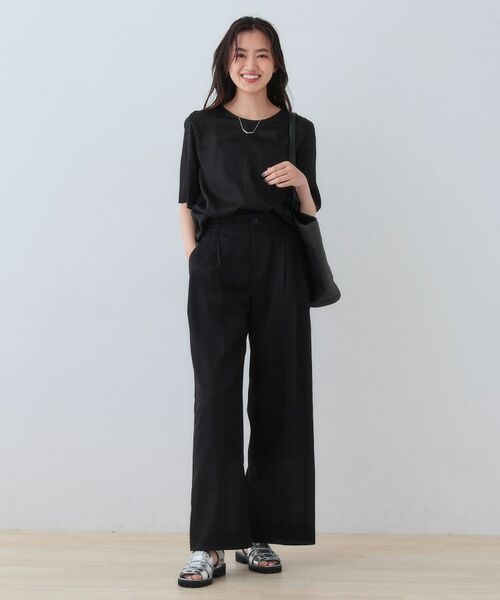 INDIVI / インディヴィ シャツ・ブラウス | 【日本製/SETUP可能】ガーゼ素材Tブラウス | 詳細4