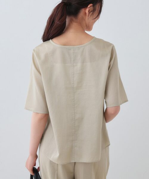 INDIVI / インディヴィ シャツ・ブラウス | 【日本製/SETUP可能】ガーゼ素材Tブラウス | 詳細7