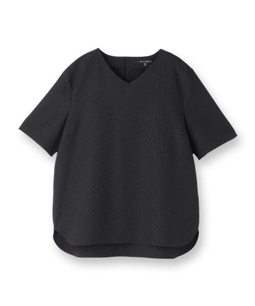 INDIVI / インディヴィ シャツ・ブラウス | 【日本製／インポート素材】フクレジャカードブラウス | 詳細1