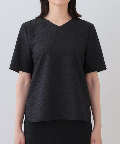 INDIVI / インディヴィ シャツ・ブラウス | 【日本製／インポート素材】フクレジャカードブラウス | 詳細10