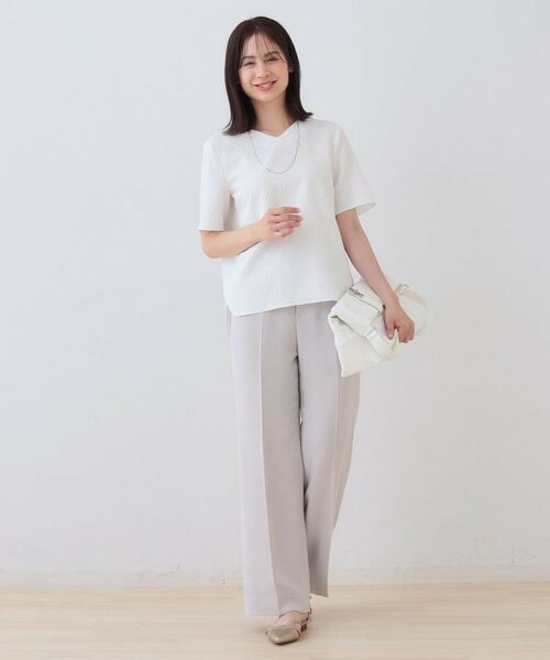 INDIVI / インディヴィ シャツ・ブラウス | 【日本製／インポート素材】フクレジャカードブラウス | 詳細3