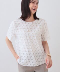 INDIVI / インディヴィ シャツ・ブラウス | 【日本製／コットン混】ジャカードブラウス