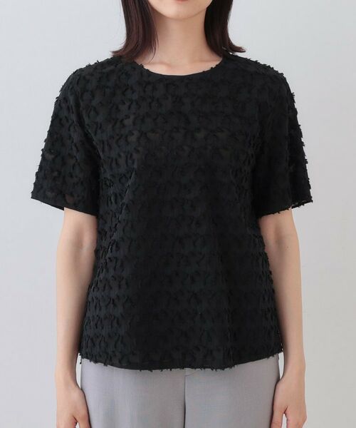 INDIVI / インディヴィ シャツ・ブラウス | 【日本製/コットン混】ジャカードブラウス | 詳細10