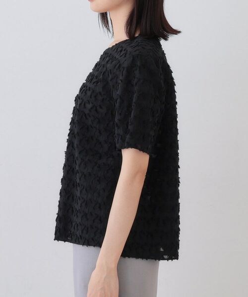 INDIVI / インディヴィ シャツ・ブラウス | 【日本製/コットン混】ジャカードブラウス | 詳細11