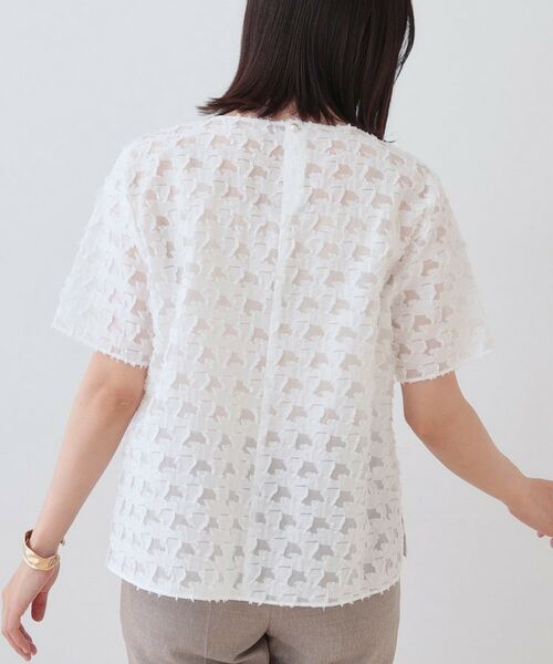 INDIVI / インディヴィ シャツ・ブラウス | 【日本製/コットン混】ジャカードブラウス | 詳細2