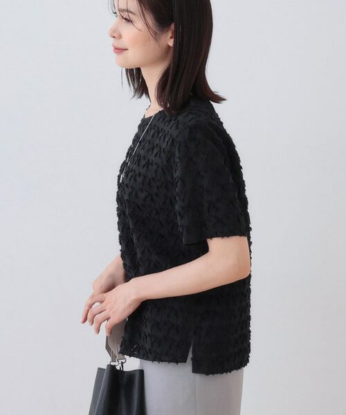 INDIVI / インディヴィ シャツ・ブラウス | 【日本製/コットン混】ジャカードブラウス | 詳細6