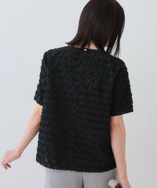 INDIVI / インディヴィ シャツ・ブラウス | 【日本製/コットン混】ジャカードブラウス | 詳細7