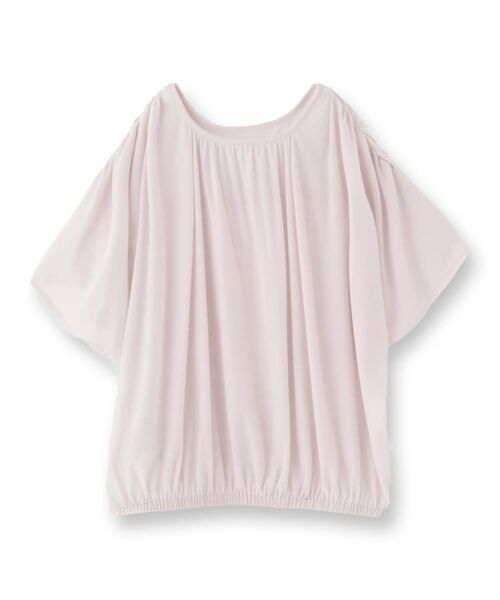 INDIVI / インディヴィ カットソー | 【洗える／体型カバー】シャーリングシアートップス | 詳細1